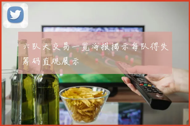 六队大交易一览海报揭示每队得失筹码直观展示